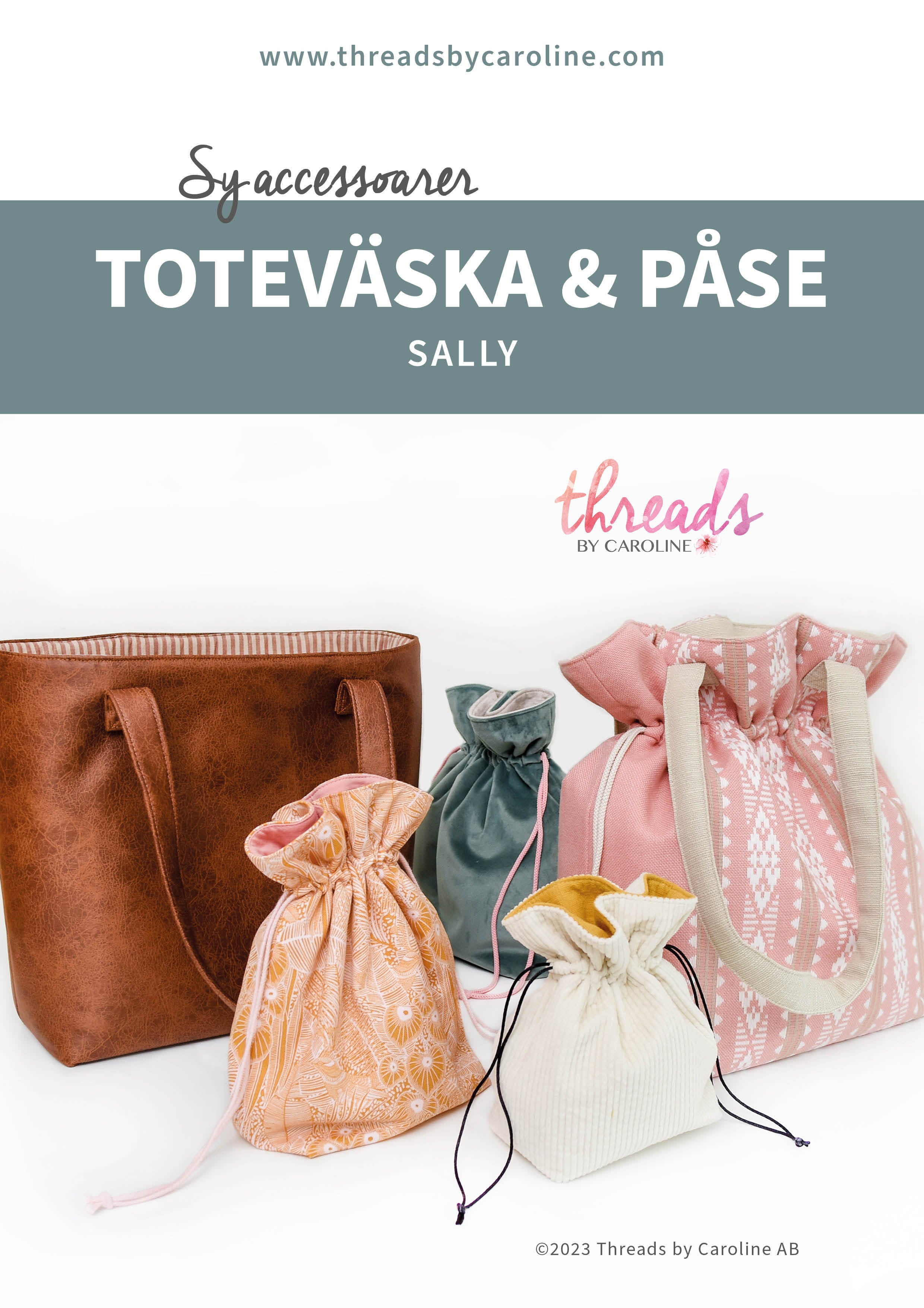 ■ffroi■ Sally Tote Bag sally Sally Large 2-In-1 Saffiano Leather and Logo Tote Bag